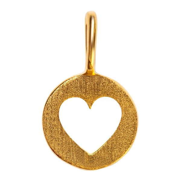 14K Gold Filled Necklace with Colorful Heart Pendant