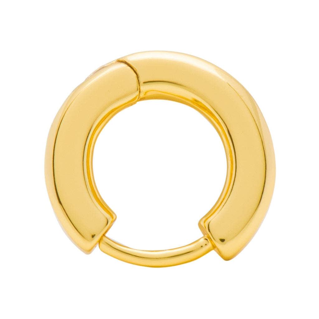 LULU Copenhagen Buckle Hoops Large Pair Hoops Gold plated