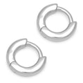 Buckle Hoops Small pair - Silver Plated