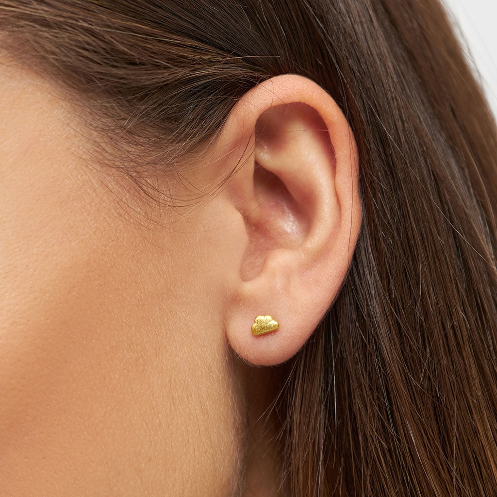 LULU Copenhagen Cloud earring 1 pcs Ear stud, 1 pcs Gold plated