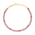 Color Ball Bracelet - Purple/Rust