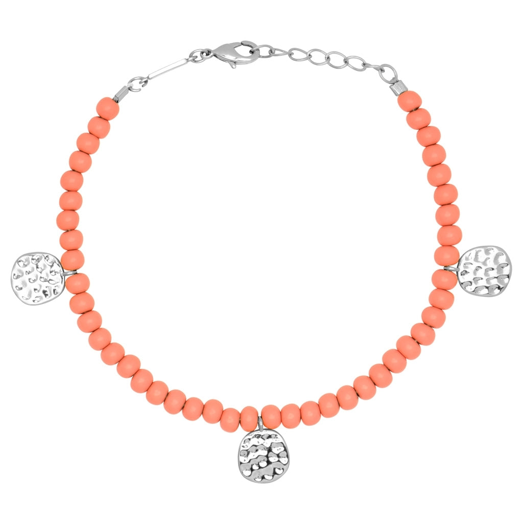 LULU Copenhagen Color Ball Bracelet Charms silver plated Bracelets Burnt Coral