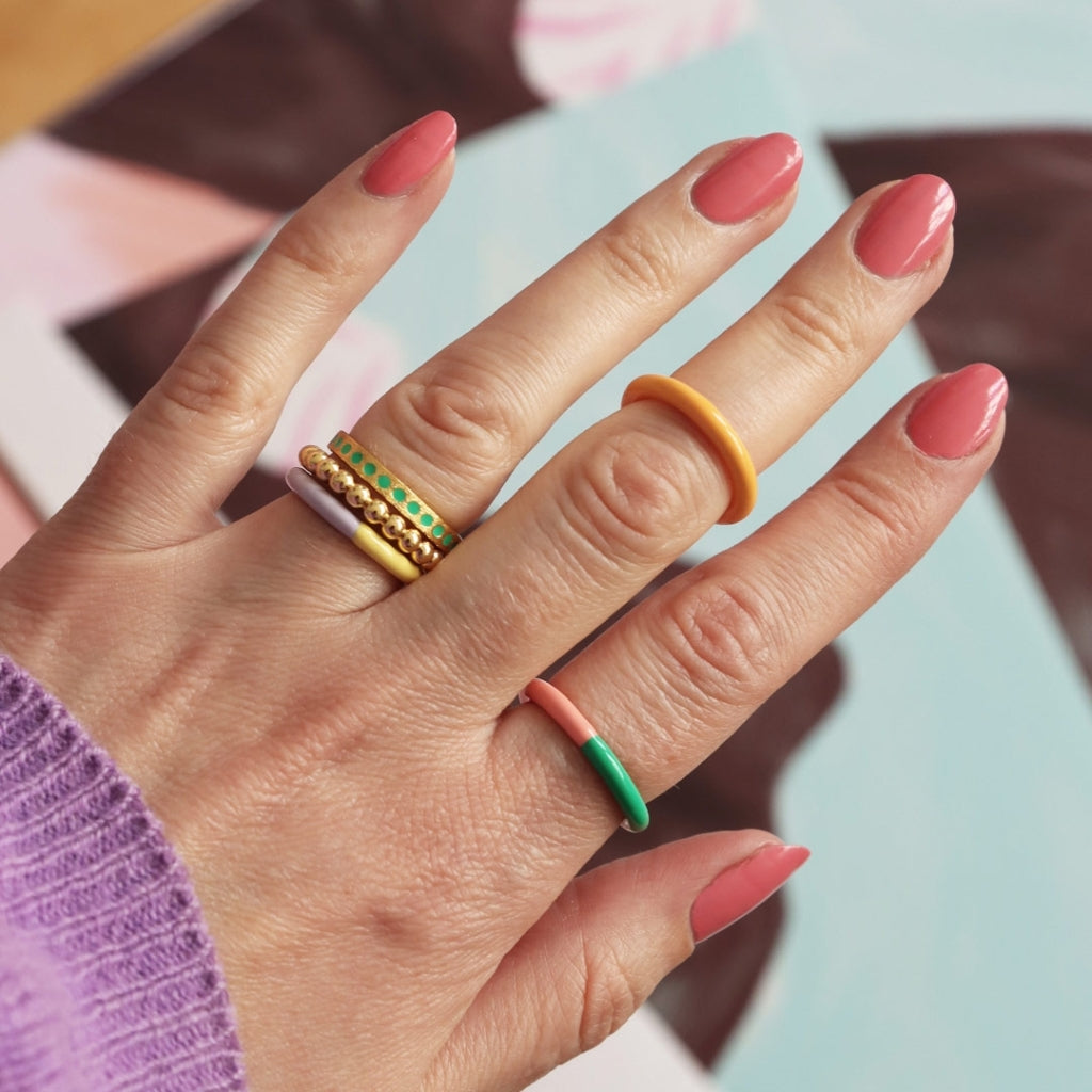 LULU Copenhagen Color Ring Rings Marigold