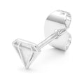 Diamond Cut Small earring 1 pcs - Silver Plated