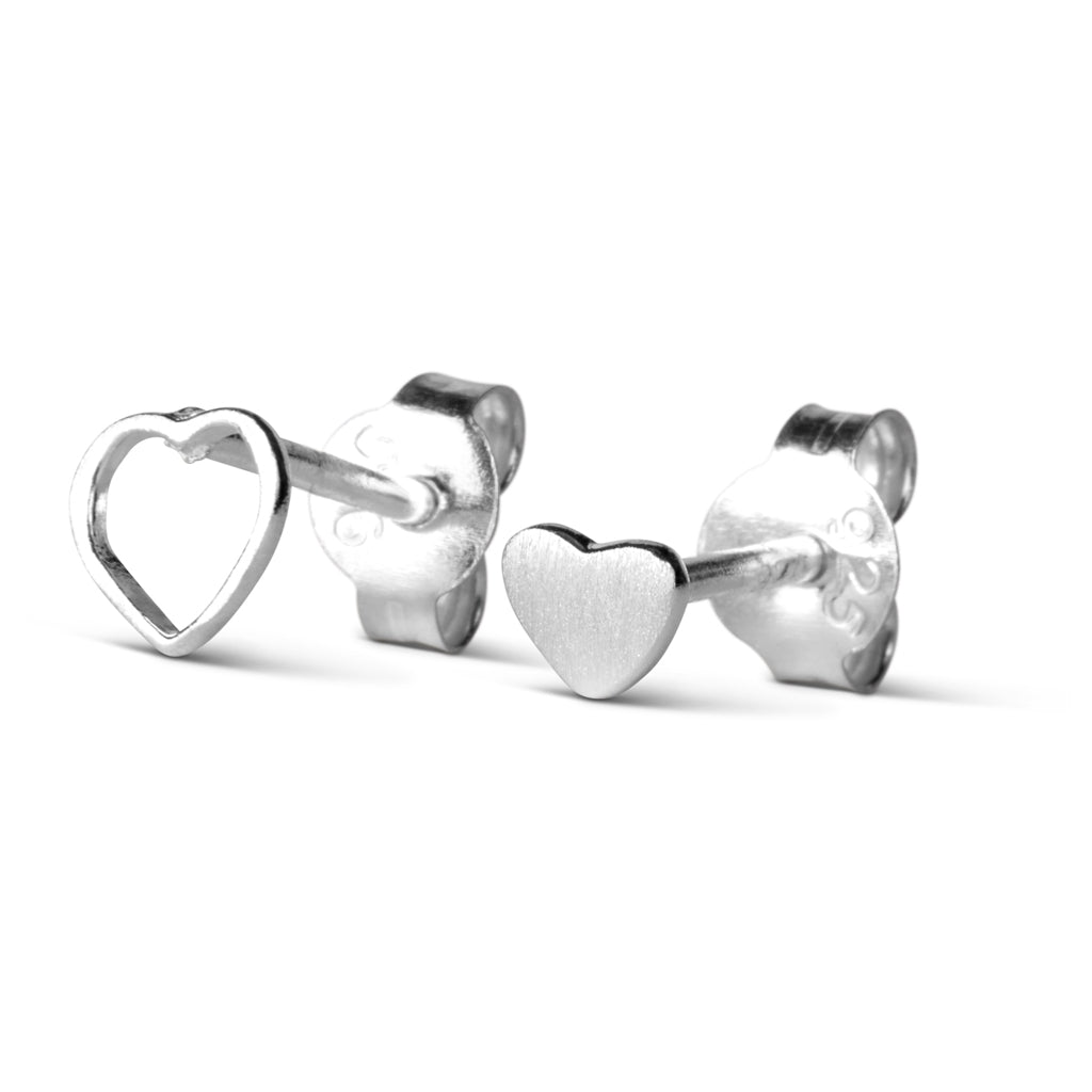 LULU Copenhagen Family Love Earrings pair brushed Earrings, pairs Silver