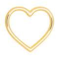 Heart Ring gold plated - Gold plated