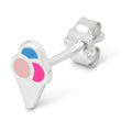 Ice cone earring 1 pcs - Silver Plated