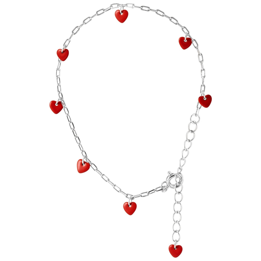 LULU Copenhagen Love U Bracelet silver plated Bracelets Passion Red