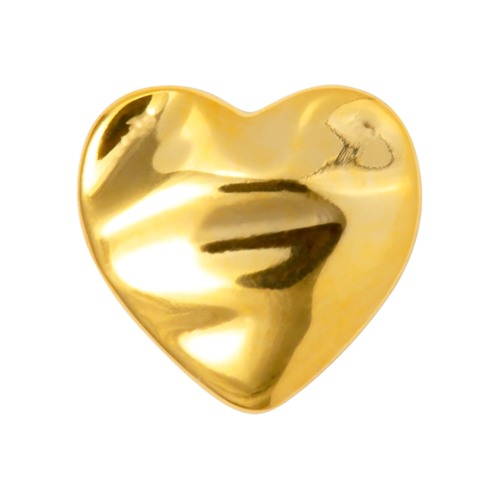 LULU Copenhagen Melted Heart 1 pcs Ear stud, 1 pcs Gold plated