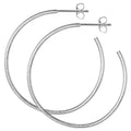 Non Hoops Large pair - Silver Plated