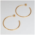 Non Hoops Large pair shiny - Gold plated