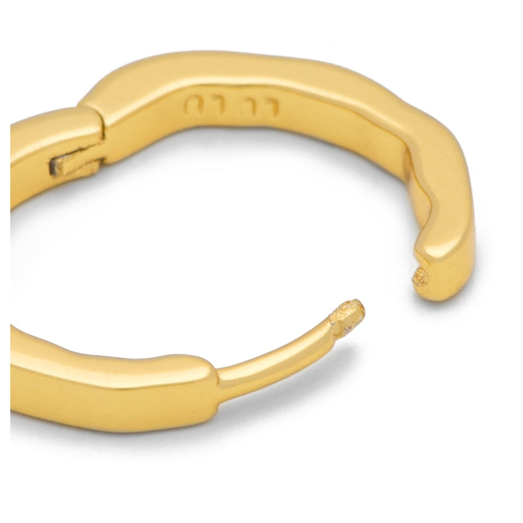 LULU Copenhagen Organic Hoops Pair Hoops Gold plated