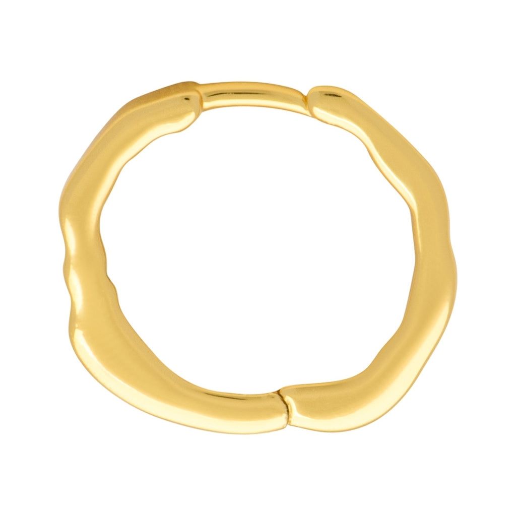 LULU Copenhagen Organic Hoops Pair Hoops Gold plated