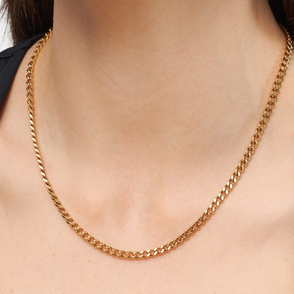 LULU Copenhagen Panzer Necklace gold plated Necklaces Gold plated