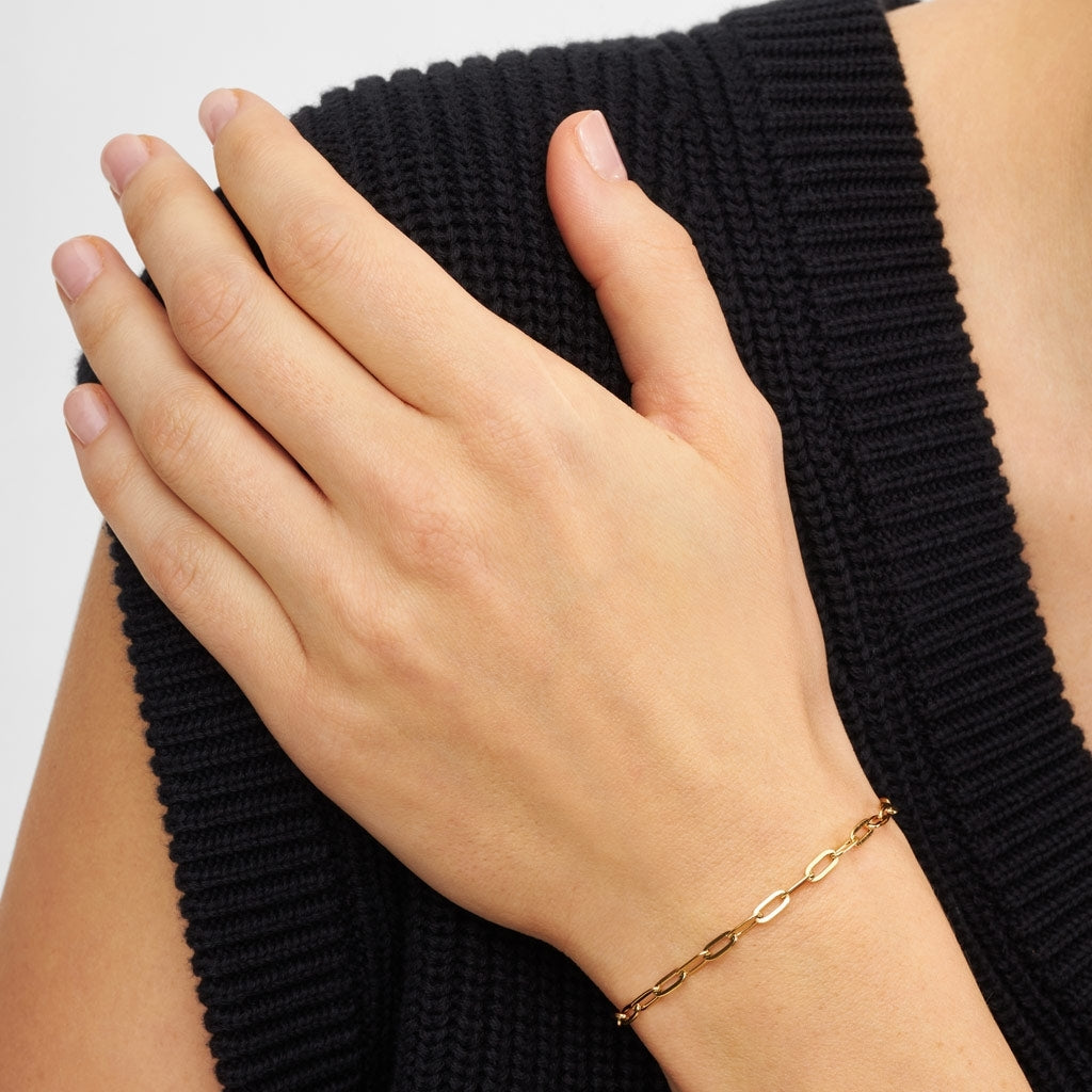 LULU Copenhagen Paperclip Bracelet gold plated Bracelets Gold plated