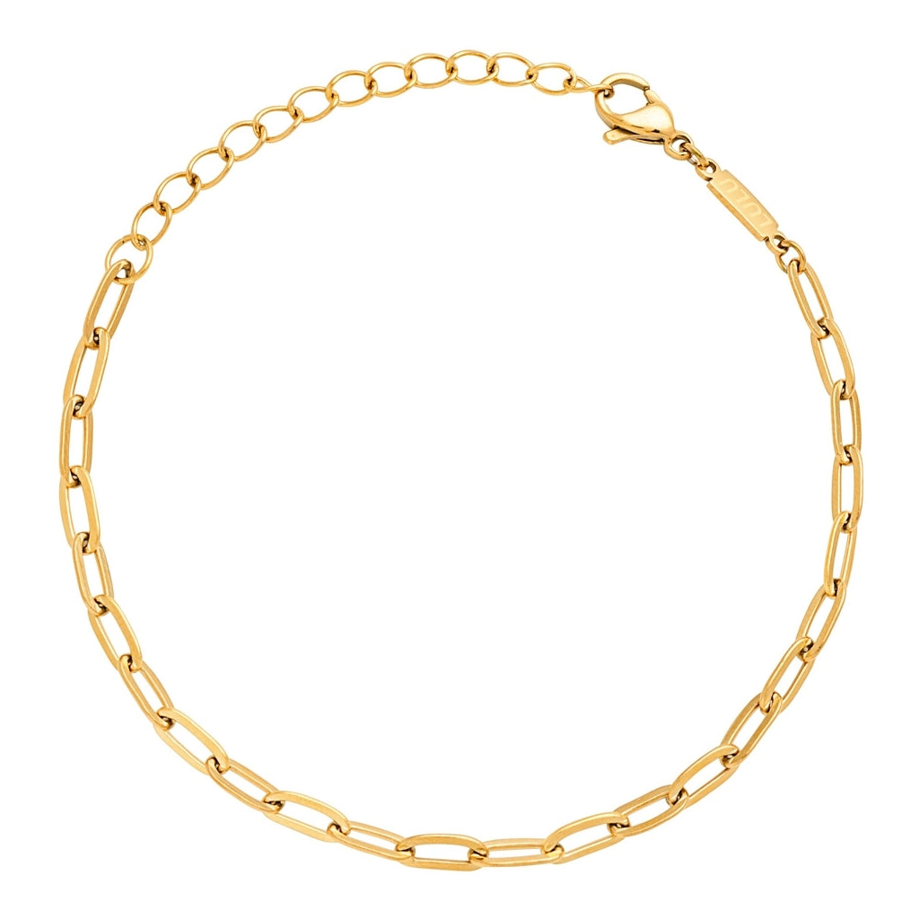 LULU Copenhagen Paperclip Bracelet gold plated Bracelets Gold plated