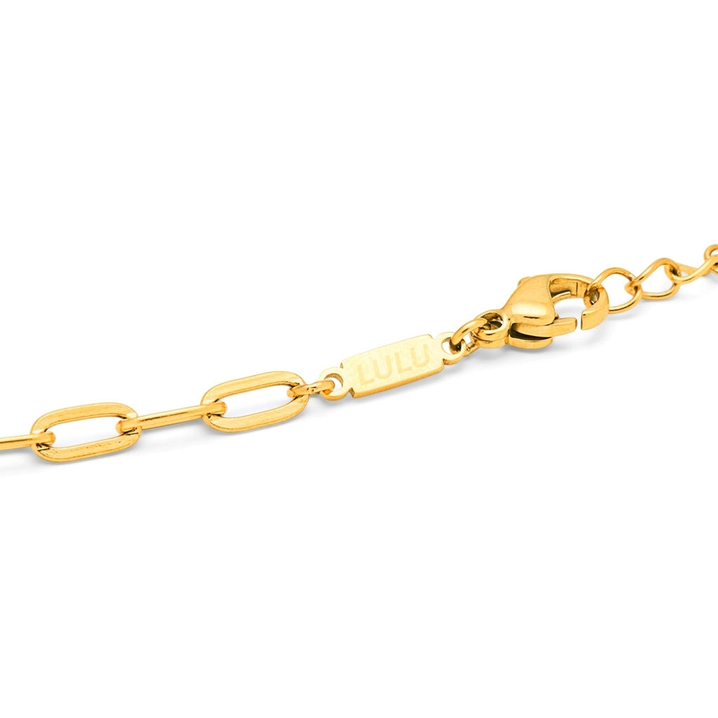 LULU Copenhagen Paperclip Necklace gold plated Necklaces Gold plated