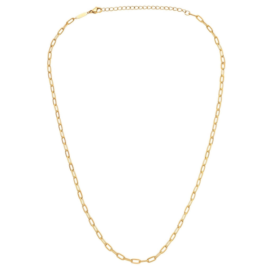 LULU Copenhagen Paperclip Necklace Long gold plated Necklaces Gold plated