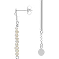 Pearls & Pin 1 pcs - Silver Plated