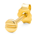 Screw earring 1 pcs - Gold plated