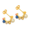 Space Hoops Pair gold plated - Gold plated